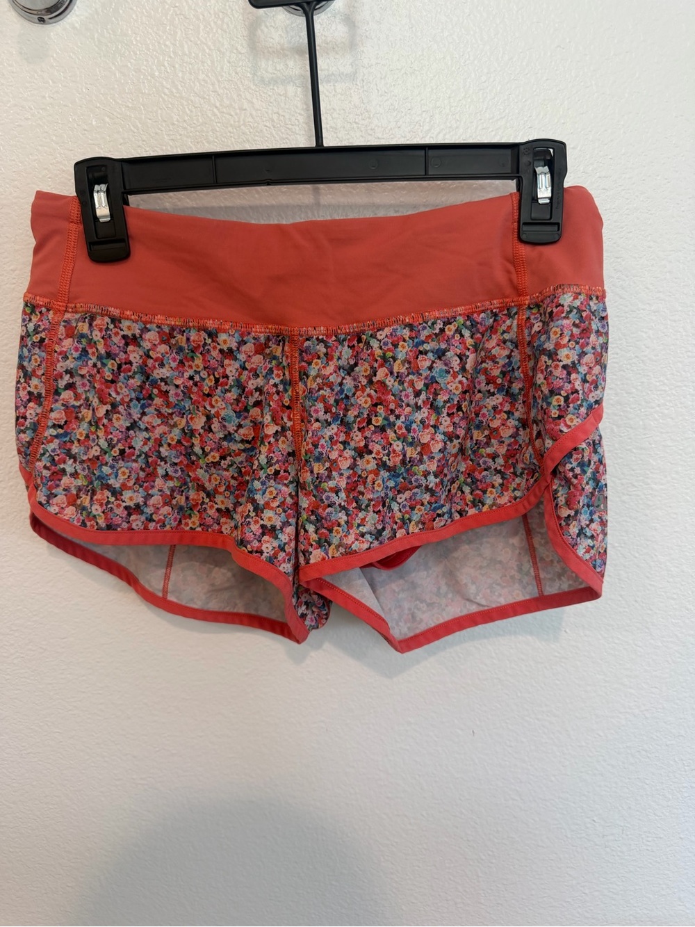 Women’s Coral Floral Running Shorts